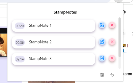 StampNotes for YouTube