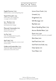 Cafe Moshe's menu 1