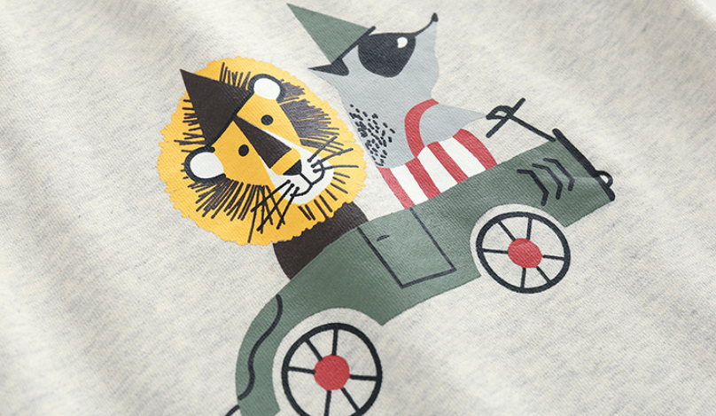 Title 7, T-shirt en coton A épaissie pour enfants, motif...