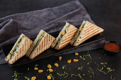 Corn & Spinach Sandwich Grilled