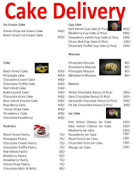 Cake Delivery menu 2