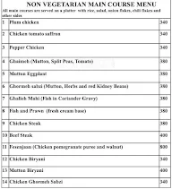 Shiraz Art Cafe menu 2