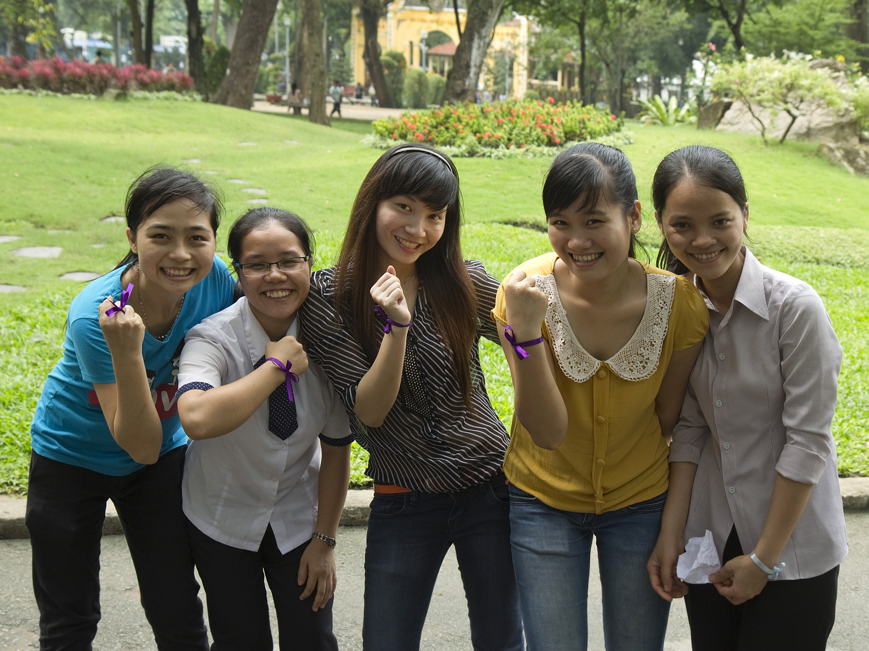 Au parc Tao dan à Hô Chi minh Ville