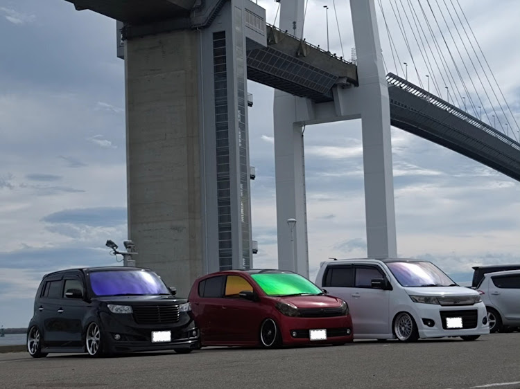 ワゴンRスティングレーのお盆休み・オフ会・ドライブに関するカスタム事例の投稿画像1枚目