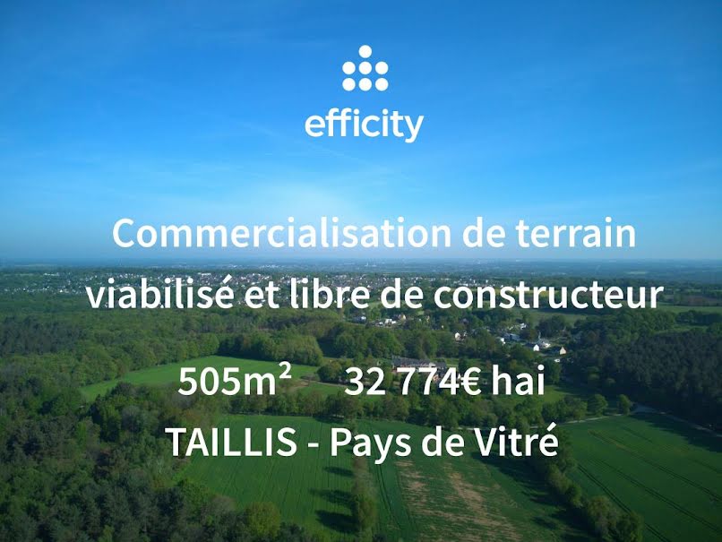 Vente terrain  505 m² à Taillis (35500), 32 774 €