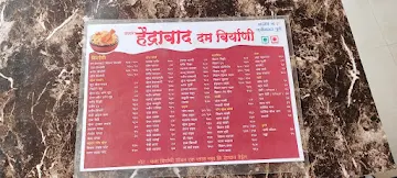 Prashant Hyderabad Dum Biryani menu 