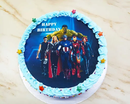 Avengers Poster Cake