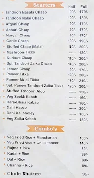 The Tandoori Zaika menu 3