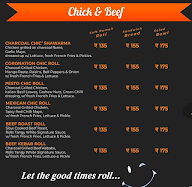 Rolls Shack menu 1