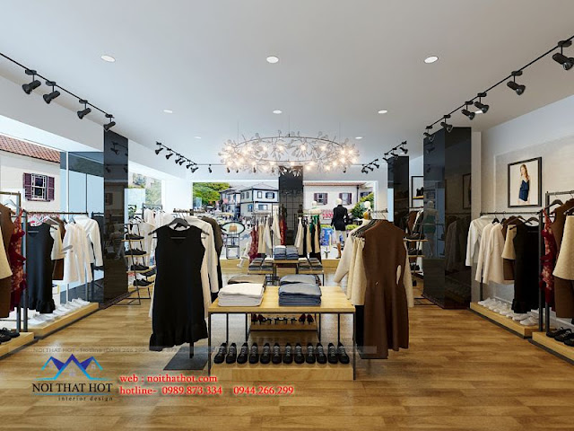 thiết kế shop thời trang phong cách