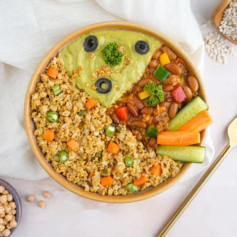 Pesto Hummus Millet Bowl Veg