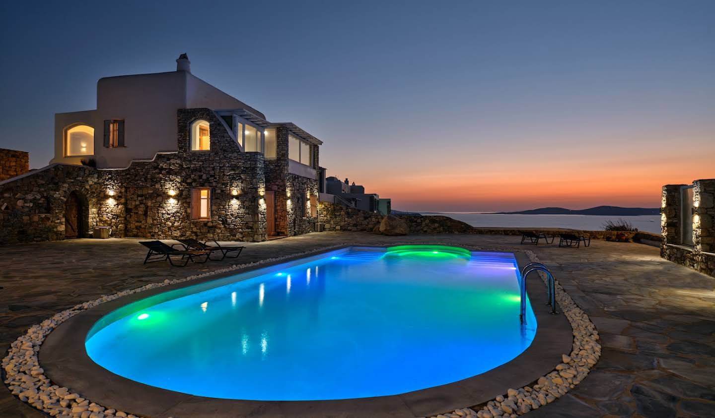 Villa avec piscine et jardin Mikonos