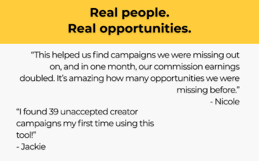 Campaign Finder - Amazon Influencer tools screenshot 5