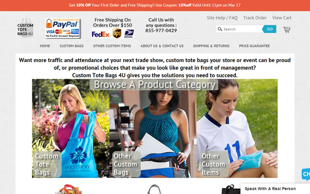 Promotional Products - CustomToteBags4U chrome extension