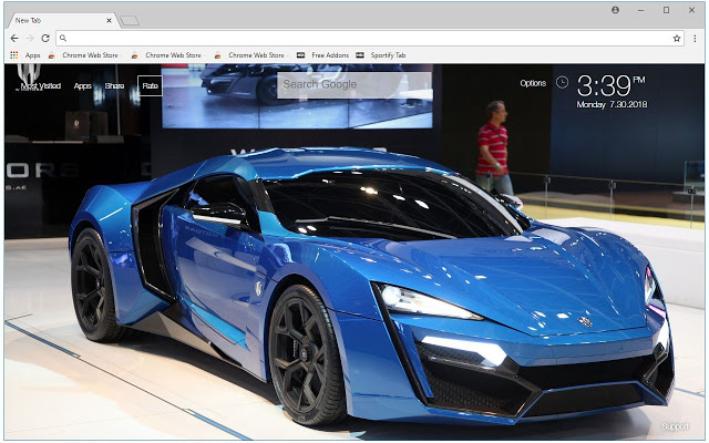 Lykan Hypersport Cars Custom New Tab