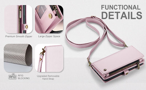 Title 10, Leather Wallet Mobile Phone Bag with Card Holde...