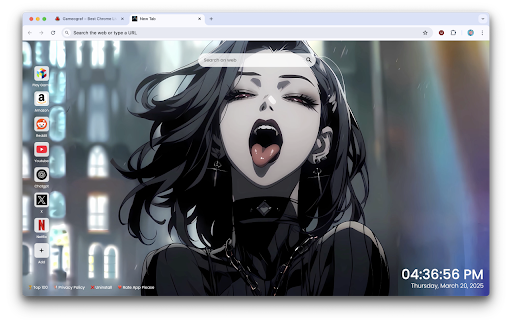 Dark Goth Girl Live Wallpaper