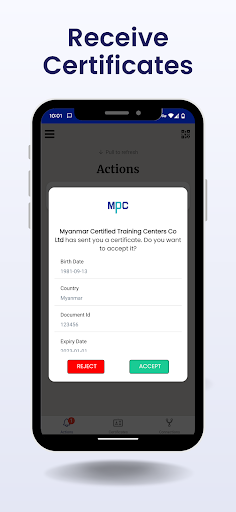 Screenshot ZADA Digital Identity Wallet