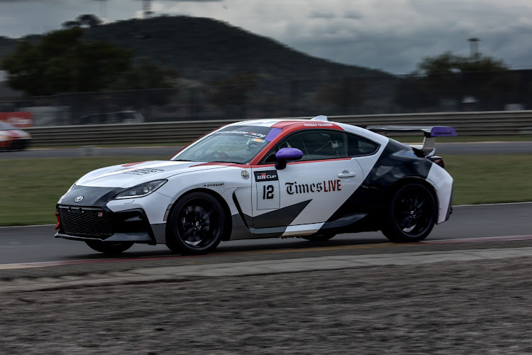 Thomas Falkiner won the opening round of the Toyota GR Cup for motoring journalists. Picture: SUPPLED