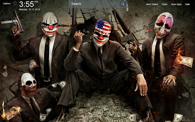 Payday Wallpapers Theme New Tab