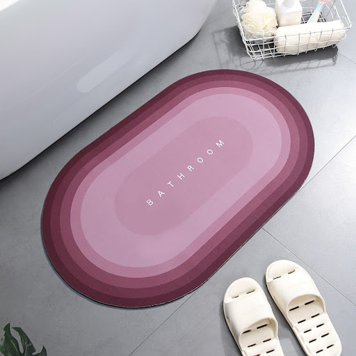 Title 17, Home Bathroom Super Absorbent Shower Bath Mat, ...