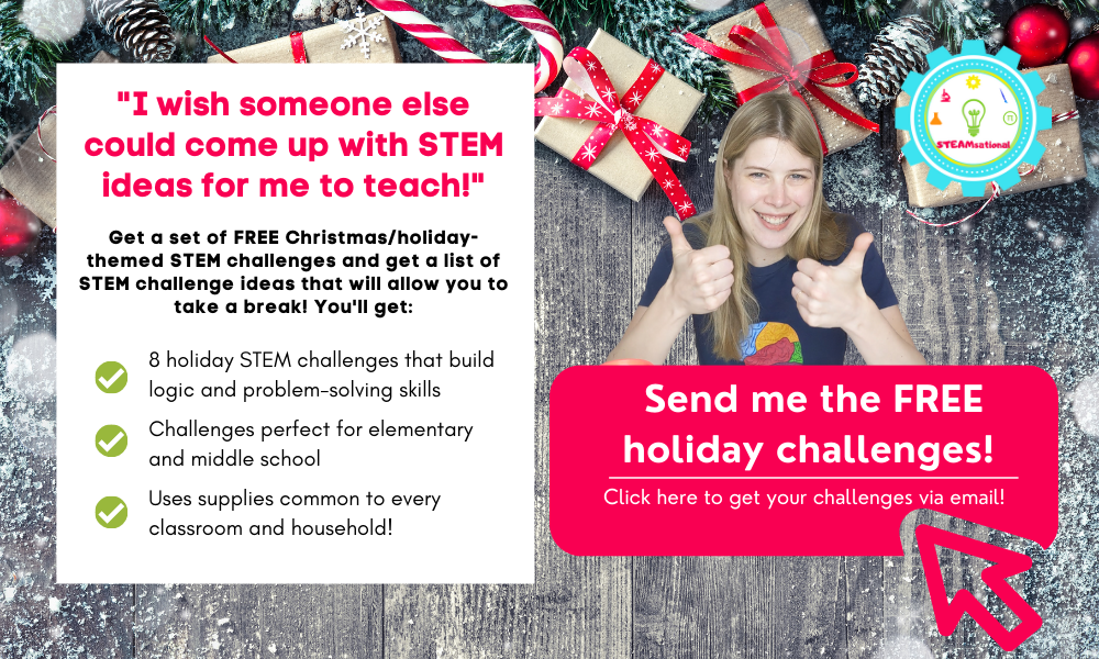 christmas stem challenge cards