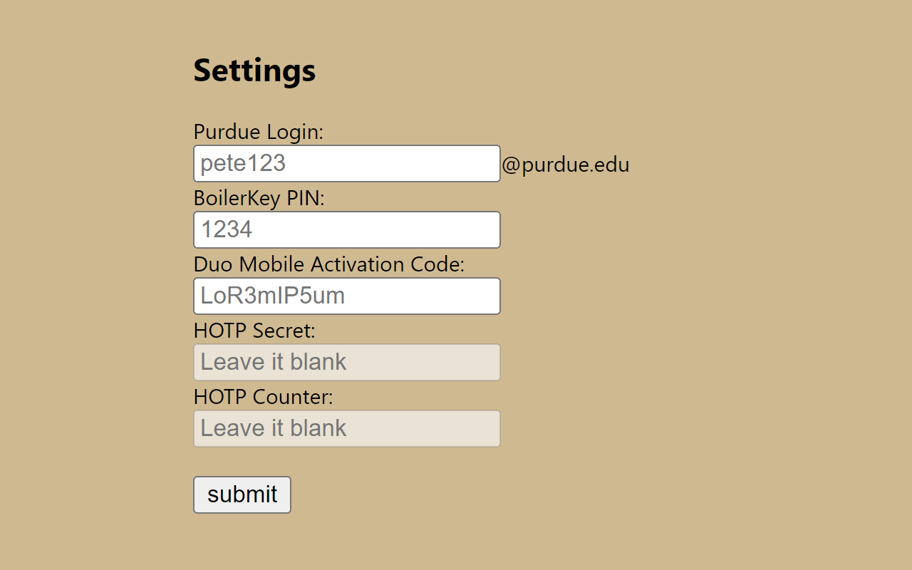 Boiler AutoLogin Preview image 1