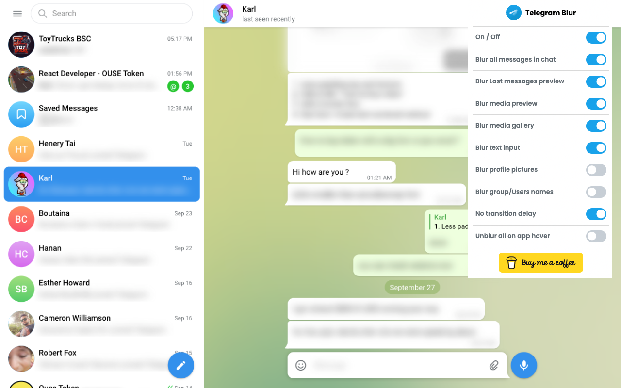 Telegram Blur Preview image 2