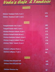 Veda's Cafe & Tandoor House menu 3