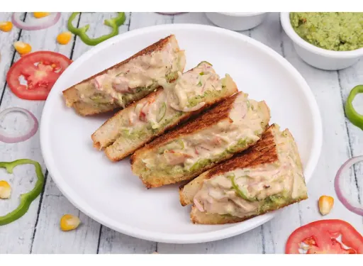 Cheese Veg Mayonnaise Grilled Sandwich