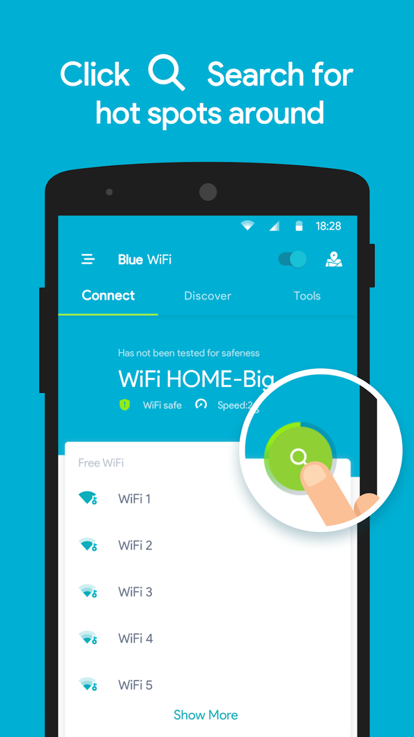 Blue WiFi - Connect Anywhere Screen 1