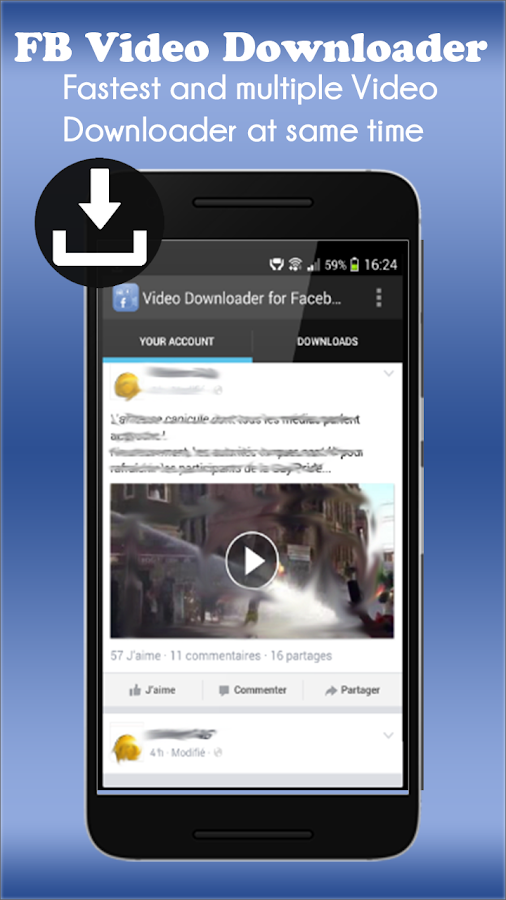    Ap Video Downloader for fb New 2018- screenshot  