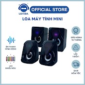 Loa Máy Tính Vi Tính Mini Laptop Led Để Bàn Bass Giá Rẻ Luviba Lo46