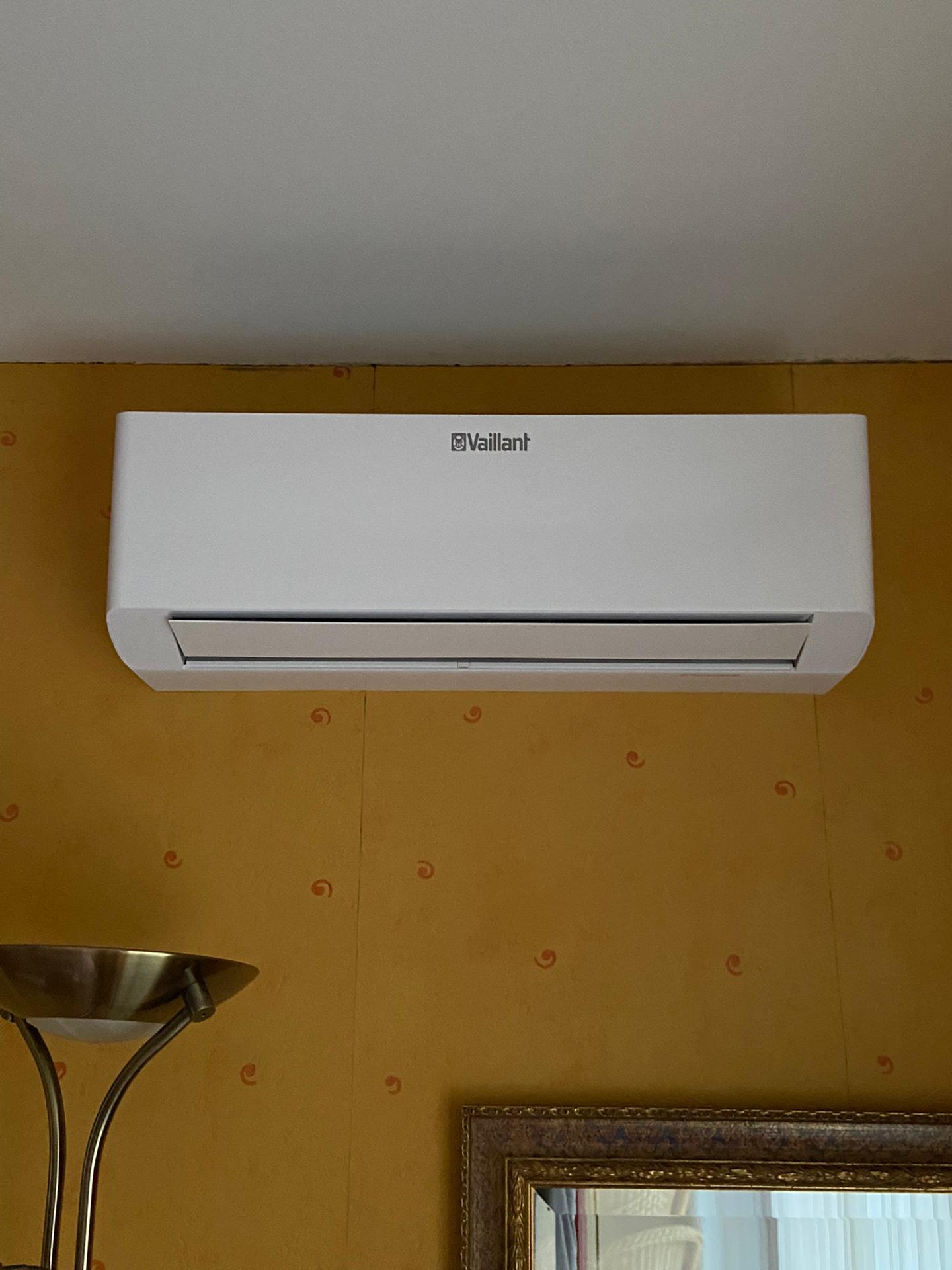 airconditioning,airco,Vaillant,living,eetruimte,leefruimte,slaapkamer,keuken,ouders,koelen,verwarmen,Langdorp,DGS