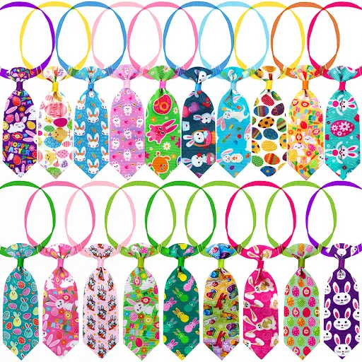 10pcs Easter Day Colorful Bows For Dog Pet Dog Cat Bow Ties Small Dog Cat Bowties Daily Neckties Dogs Pets Grooming Acce