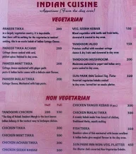 Hotel Sun Park menu 4