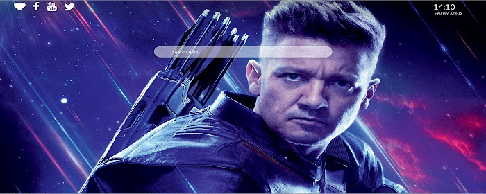 Hawkeye Wallpaper Google Chrome Theme marquee promo image