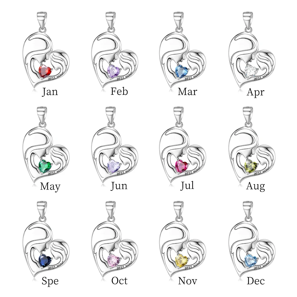 Collier S925 Argent Sterling Meilleure Maman Série Fête des Mères Cadeau Idéal Bijou Femme Élégant pour Célébrer l'Amour Maternel