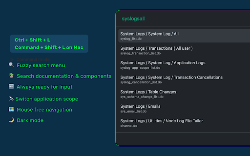 SN Launcher - ServiceNow utility tool