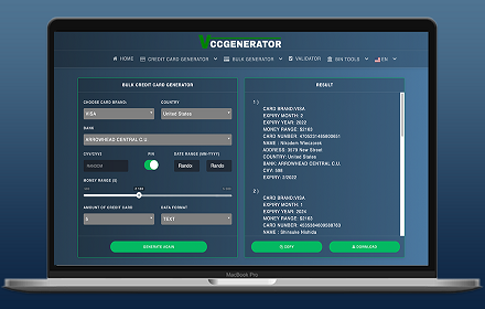 VCCGenerator - Credit Card Generator Tool small promo image
