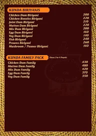 Kunda Biriyani menu 4