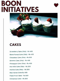 Boon Initiatives menu 1