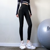 Quần Dài Tập Gym Yoga Cạp Cao Dáng Legging, Vải Dày Dặn Ôm Body, Tôn Chân Dài