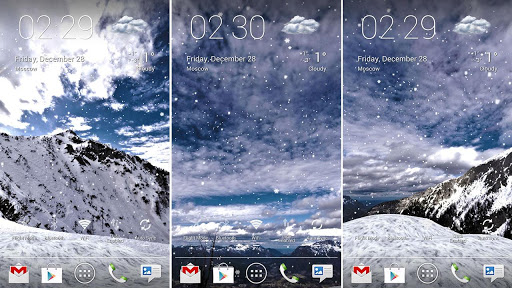 Screenshot Snowfall 360° Live Wallpaper