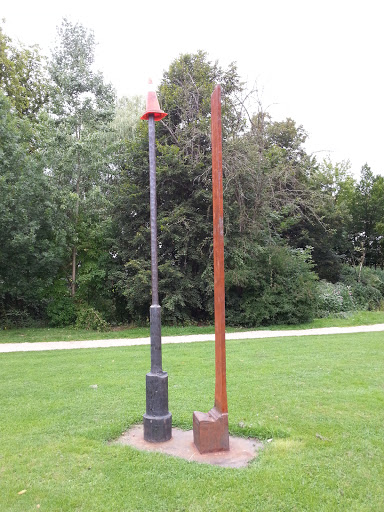 Neues Kunstwerk im Park