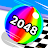 Ball Run 2048: merge number logo