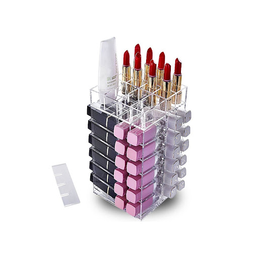 Title 1, Acrylic Rotating Multi-Compartment Lipstick Hol...