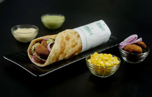 Veg Kabab Tikki + Palak Corn Roll ( One Roll )