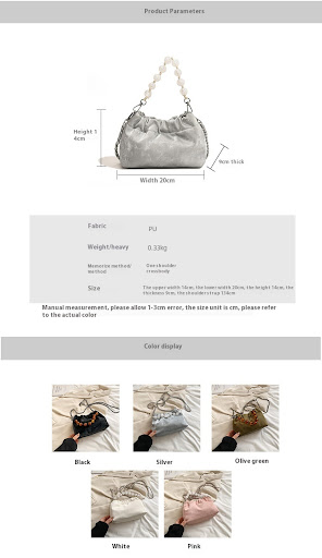 Title 1, Beaded Portable New Chinese Style Bucket Bag, a...