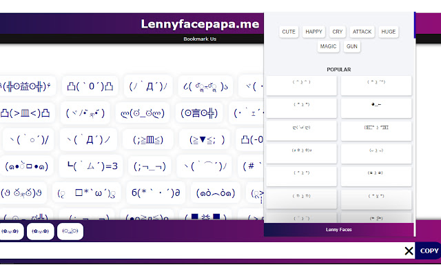 Lenny Faces chrome extension